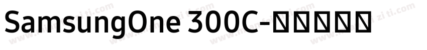 SamsungOne 300C字体转换